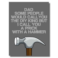Prick With A Hammer Card